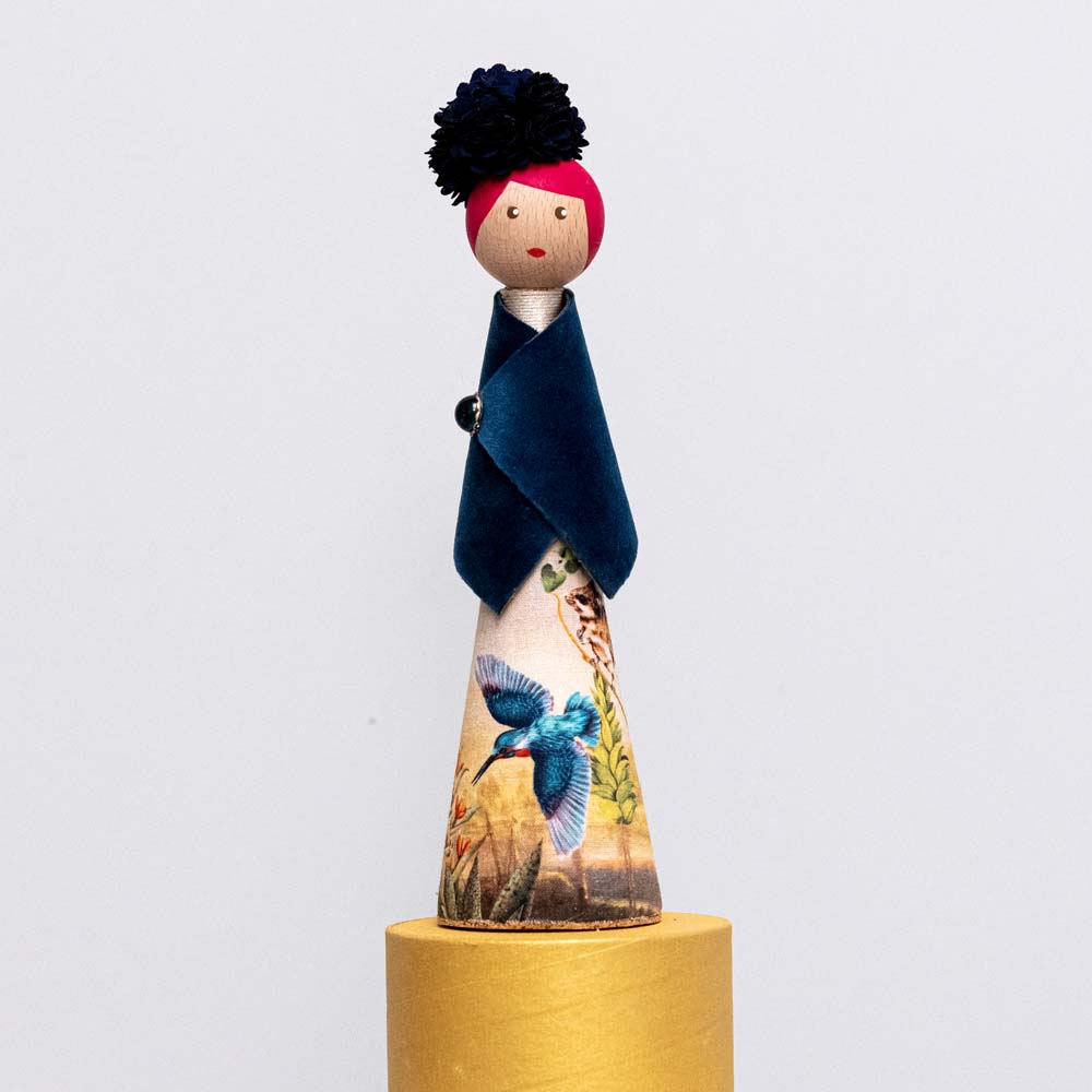 Handmade Wooden Decorative Doll – 25 c
