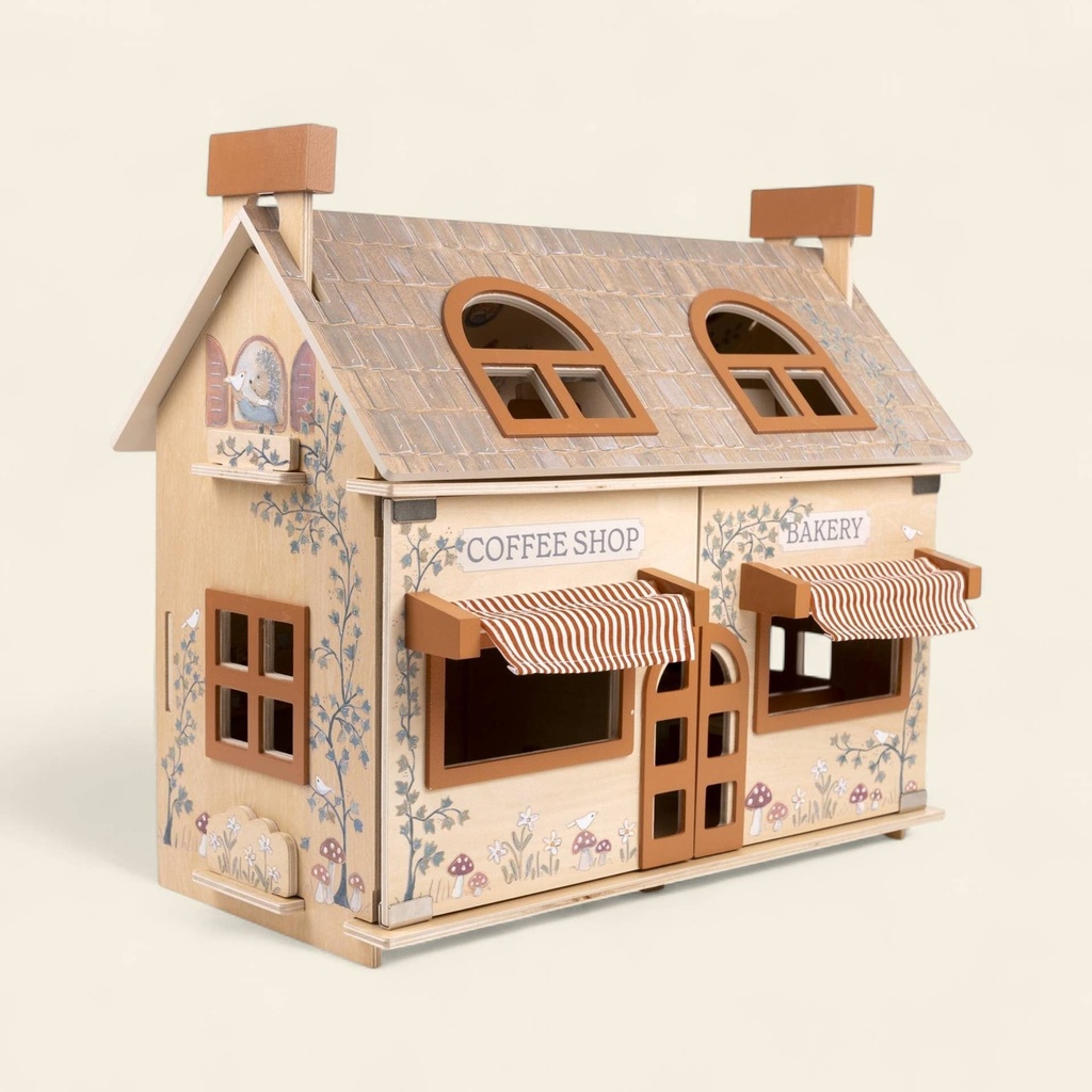 710008, Egmont Toys, Κουκλόσπιτο Καφετέρια και Φούρνος με Μικρά Φιλαράκια και Έπιπλα
