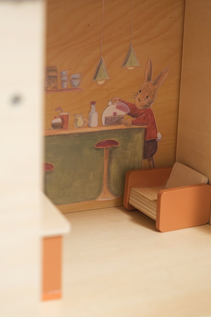 710008, Egmont Toys, Κουκλόσπιτο Καφετέρια και Φούρνος με Μικρά Φιλαράκια και Έπιπλα - Image 3